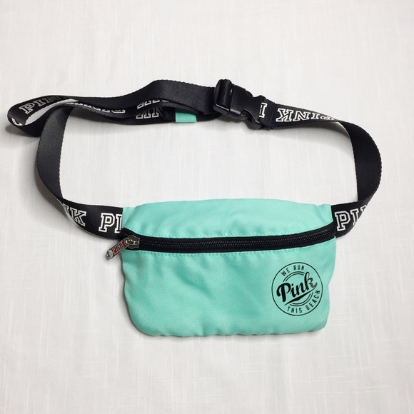 PINK Victoria's Secret Handbags - PINK Victoria's Secret Mint/Teal Fanny Pack